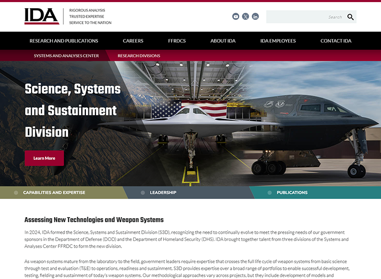 IDA: S3D Site Launch