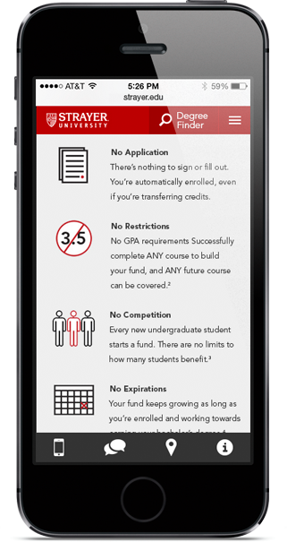 Strayer Mobile Refresh: Design
