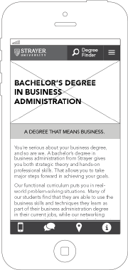 Strayer Mobile Refresh: UX